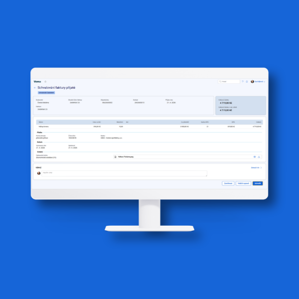 Schvalování přijatých faktur